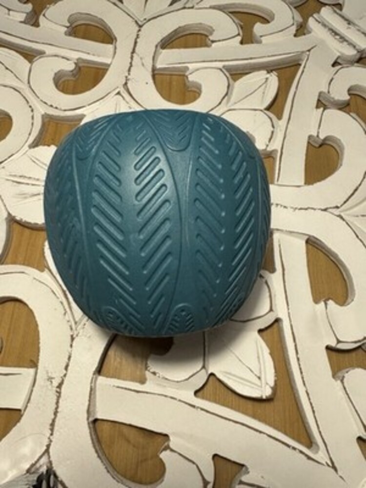 Blue plastic type of material small planter for succulents